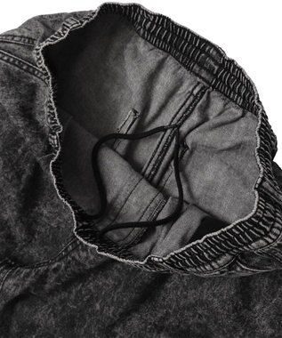 WEGO 【ユニセックス着用ITEM】デニムイージーカーゴパンツ デニムブラックソノタ