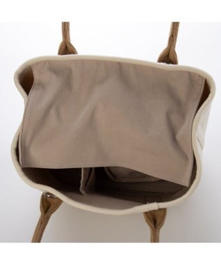 UNBILLION カシュカシュ cachechche / メルトン風パーテーショントート キャメルミックス