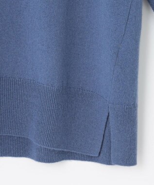 J.PRESS LADIES 【洗える・WEB限定カラーあり】CASHMERE BLEND ハイネック ニット サックスブルー系