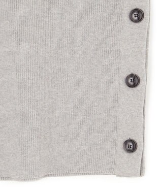 UNFILO 【洗える】サイドボタンニットベスト グレー