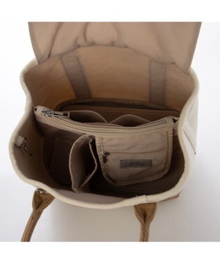 UNBILLION カシュカシュ cachechche / メルトン風パーテーショントート キャメルミックス