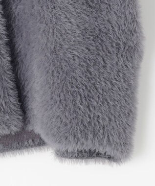 ANY SIS S フェザーニット ジャケット スレート