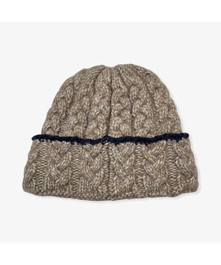 林八百吉商店 Coleman 裏ボアケーブル編みワッチ モカ