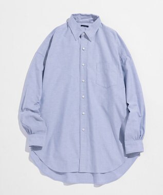 LENO OXFORD SHIRTS《UNISEX》オーバーサイズレギュラーカラーシャツ SAXE BLUE