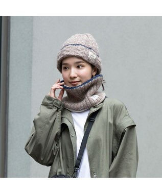 林八百吉商店 Coleman 裏ボアケーブル編みワッチ モカ