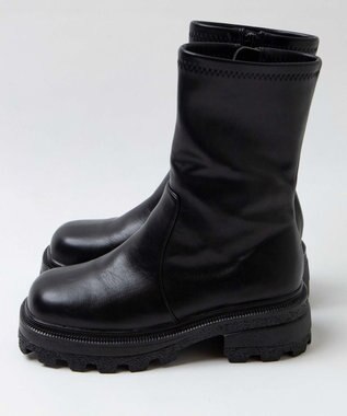 WEGO 【XLサイズ展開あり】ストレッチショートブーツ ブラック