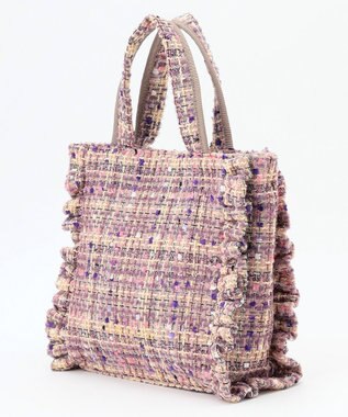 TOCCA 【美人百花掲載】【一部カラー撥水】TRIM WAVES MINITOTE ミニトートバッグ ライラック系