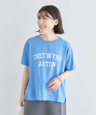 Green Parks 汗染み防止カレッジロゴボックスＴシャツ Blue