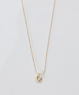 Phoebe 【金属アレルギー対応】スパークルドットビジューネックレス/ニッケルフリー ゴールド