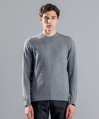 JOSEPH HOMME エッセンシャルメリノ　クルーネック ライトグレー系