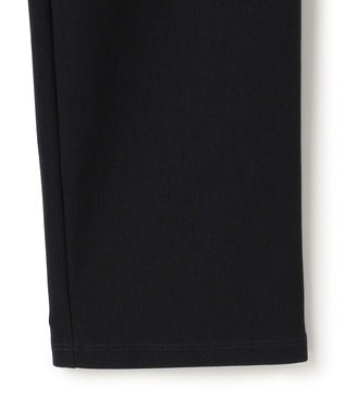 BEIGE， 【BEIGE,ecru/WEB限定・洗える】RIB BOTTOMS / ウエストゴムストレッチリブパンツ Black