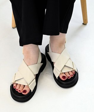 APOM 【TIAD.】クロスストラップサンダル