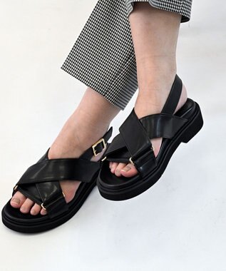 APOM 【TIAD.】クロスストラップサンダル