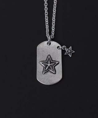 WEGO Mモチーフドッグタグネックレス 柄3