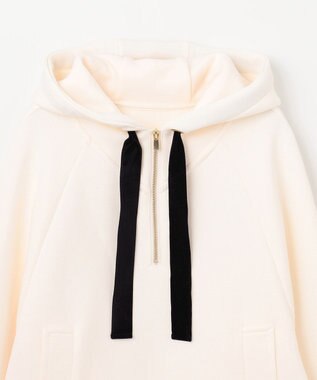 GRACE CONTINENTAL ハーフジップフードトップ ホワイト