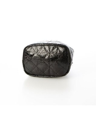 UNBILLION カシュカシュ cachecache / 口元ギャザーメタリックキルトミニショルダー ブラック