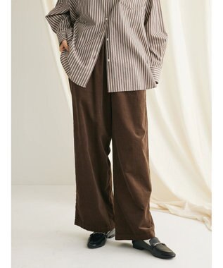 CRAFT STANDARD BOUTIQUE コーデュロイリラックスパンツ Brown
