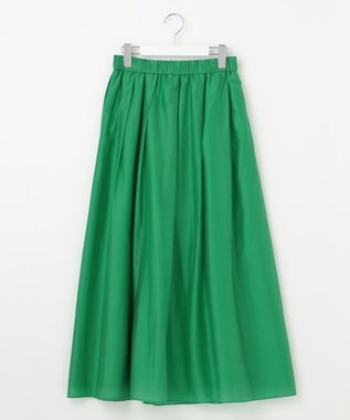 自由区 S 【洗える】エアリー スカート グリーン