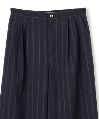 BEIGE， 【セットアップ対応】GEORGE / ウールストライプ  ツータックパンツ Navy Stripes