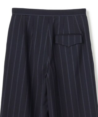 BEIGE， 【セットアップ対応】GEORGE / ウールストライプ  ツータックパンツ Navy Stripes