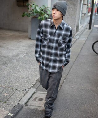 WEGO 【ユニセックス着用ITEM/ウエストゴム】スウィッチングスウェットパンツ ブラックその他