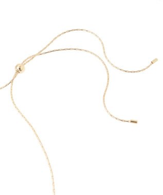 Maison de FLEUR パールリボンスライドネックレス Gold