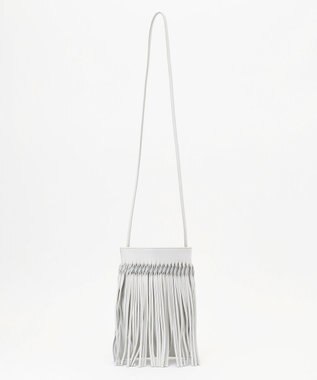 23区 NOMADIS DANCE フリンジ ポシェット ライトグレー系