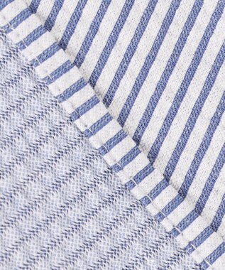 J.PRESS LADIES 【WEB限定カラーあり・抗菌消臭・吸水速乾】サッカージャージー 5分袖 ペプラム カットソー ブルー系1