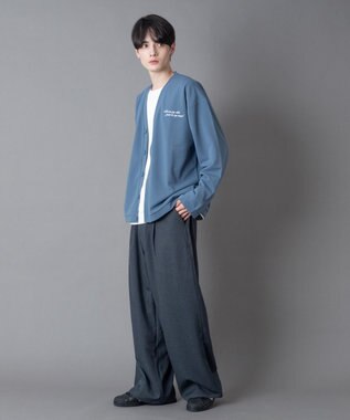 WEGO 【2点SET/ユニセックス着用ITEM】アンサンブルカーディガン（LS） サックス