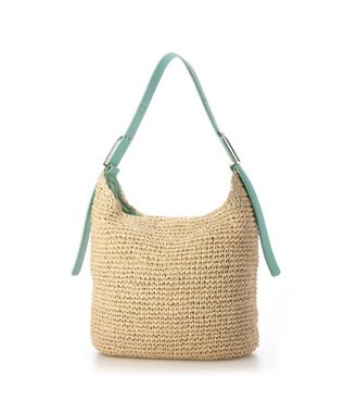 UNBILLION カシュカシュ cachecache / フリーハンドルクロッシェトートバッグ グリーン