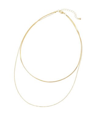 Green Parks ・ＨＡＬＦ　ＴＩＭＥ　シンプル２連ネックレス