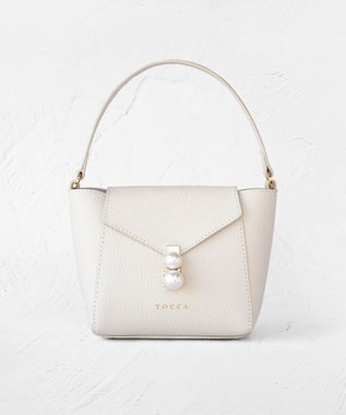 TOCCA 【大人百花掲載】INNOCENCE LEATHER POCHETTE ポシェットバッグ オフ系