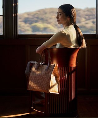 MIYABIYA LAQUOH クロス柄ジャガードトートバッグ S