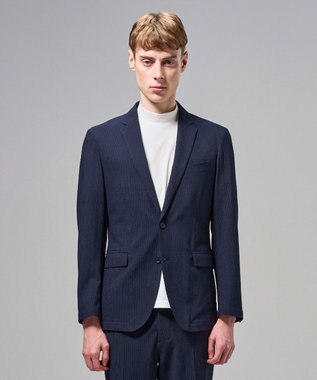 JOSEPH HOMME 新色追加【セットアップ対応】トリコサッカーストレッチ　 ジャケット ネイビー系