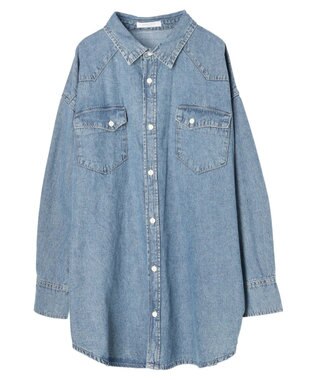 Green Parks ウエスタンＢｉｇデニムシャツ Indigo