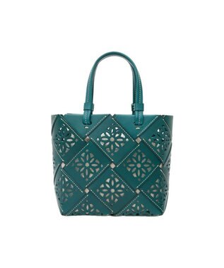 genten サスカットバスケット手提げバッグ＜S＞ ブルーグリーン