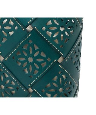 genten サスカットバスケット手提げバッグ＜S＞ ブルーグリーン