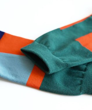 nitorito 【UNISEX】米沢オリジナル柄 block 靴下 navy