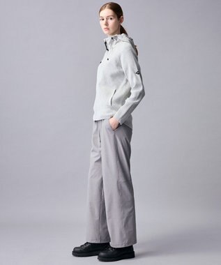 JOSEPH ABBOUD MOUNTAIN 【日本素材・ストレッチ】コットンムリネ アウトドア ニット パーカー アイボリー系