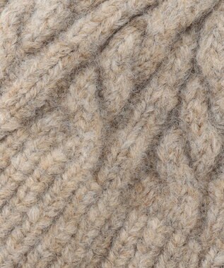 ANY SIS リブカラーミックス ニット帽 モカ