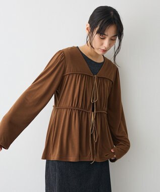 CRAFT STANDARD BOUTIQUE ドロストギャザープルオーバー Brown