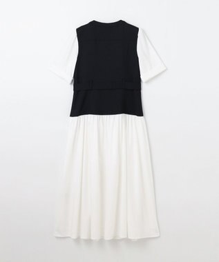 GRACE CONTINENTAL レイヤードコンビワンピース ブラック