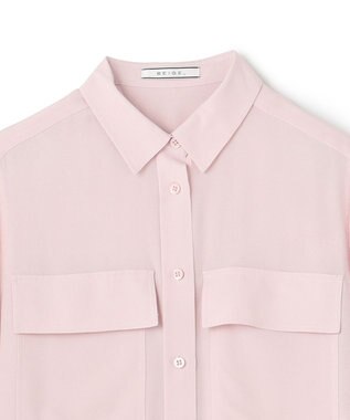 BEIGE， OLGA / シャーリングブラウス Nude