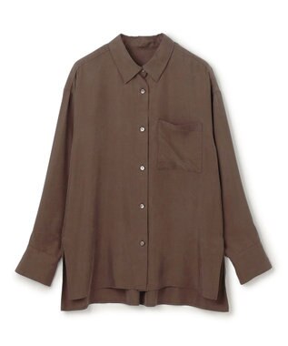 uncrave フィブリルシャンブレー ミドルシャツ ブラウン