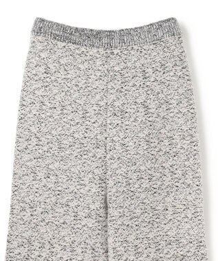 uncrave ツイードニット フレアパンツ オフ×ブラック