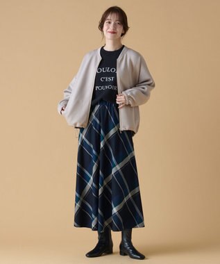 ANY 【洗濯機可】ダンボールジップブルゾン サンドベージュ