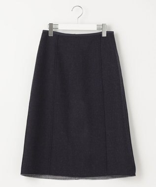 J.PRESS LADIES ミルドウールリバーチェック スカート ネイビー系3