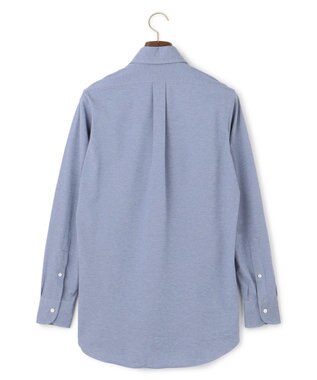 J.PRESS MEN 【Single Needle Tailoring / 形態安定】スムースハイゲージニット シャツ / B.D. サックスブルー系