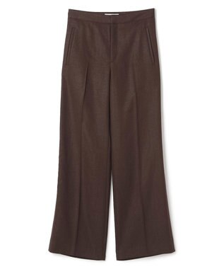 BEIGE， CAROLE / リネンライクフルレングスワイドパンツ Bordeaux