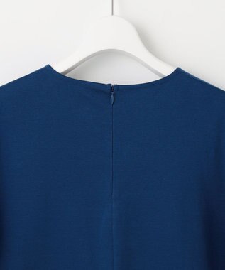 23区 【WEB限定】フレアコンビジャージー 袖フリル カットソー ブルー系